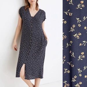 Madewell Easy Midi Dress in Spring Fling Pattern